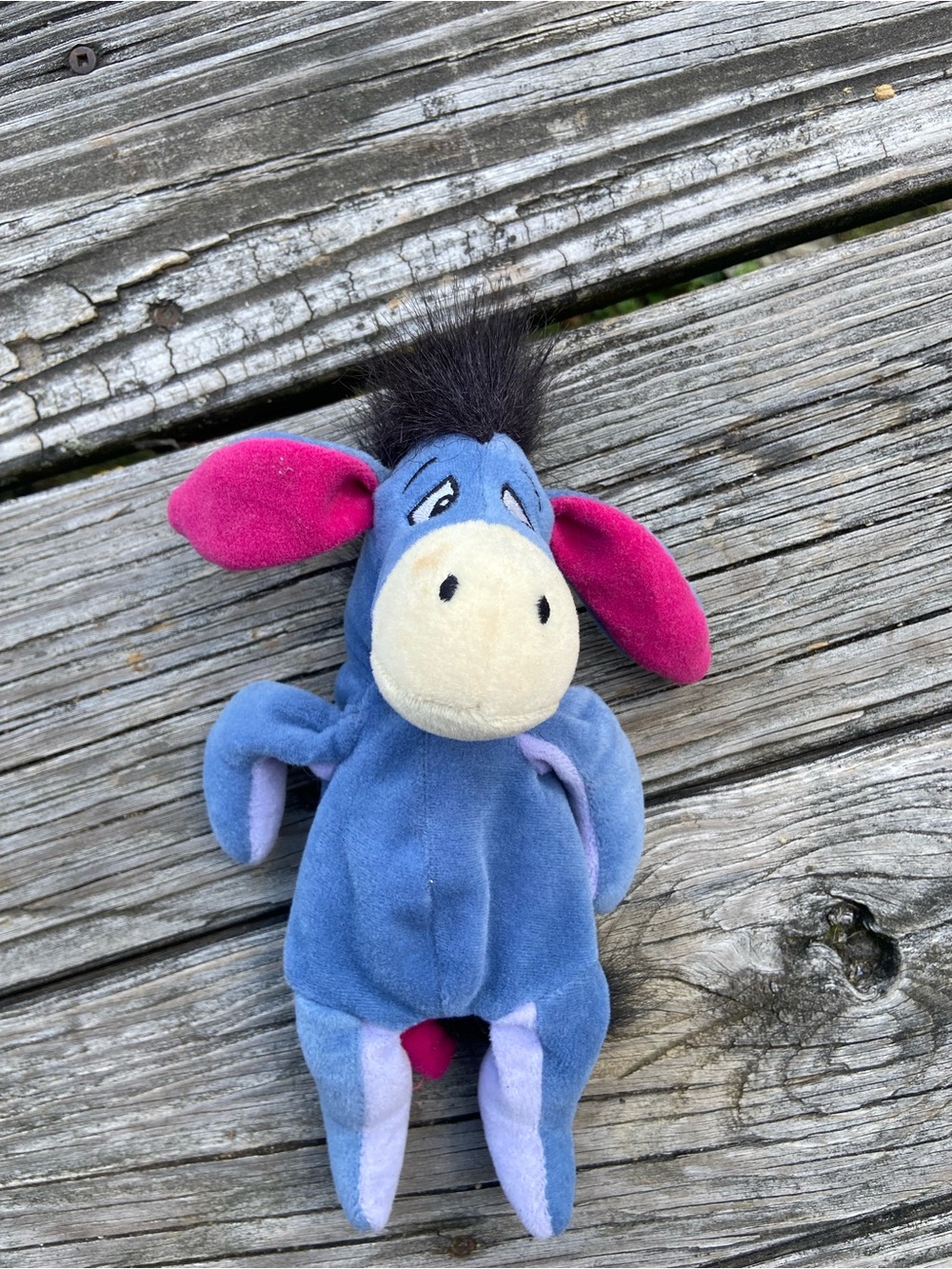 Disney Eeyore Plush Toy - Blue and Pink